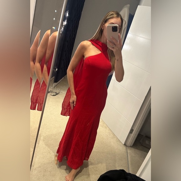 REFORMATION NWT Rosalynn Red Dress 4 - Picture 3 of 12